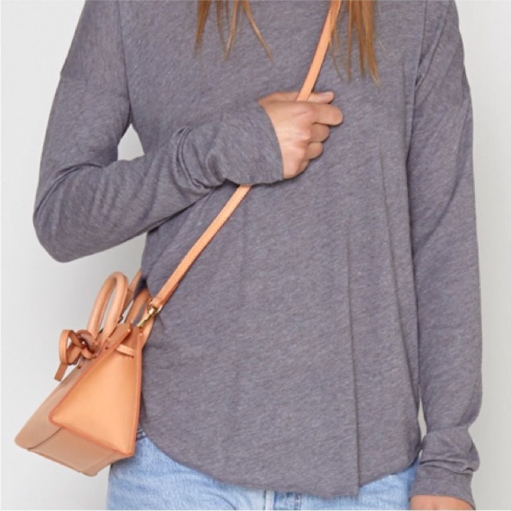 Mansur Gavriel Mini Mini Sun Bag Leather Adjustable Shoulder Cross Body Purse. - Picture 5 of 6
